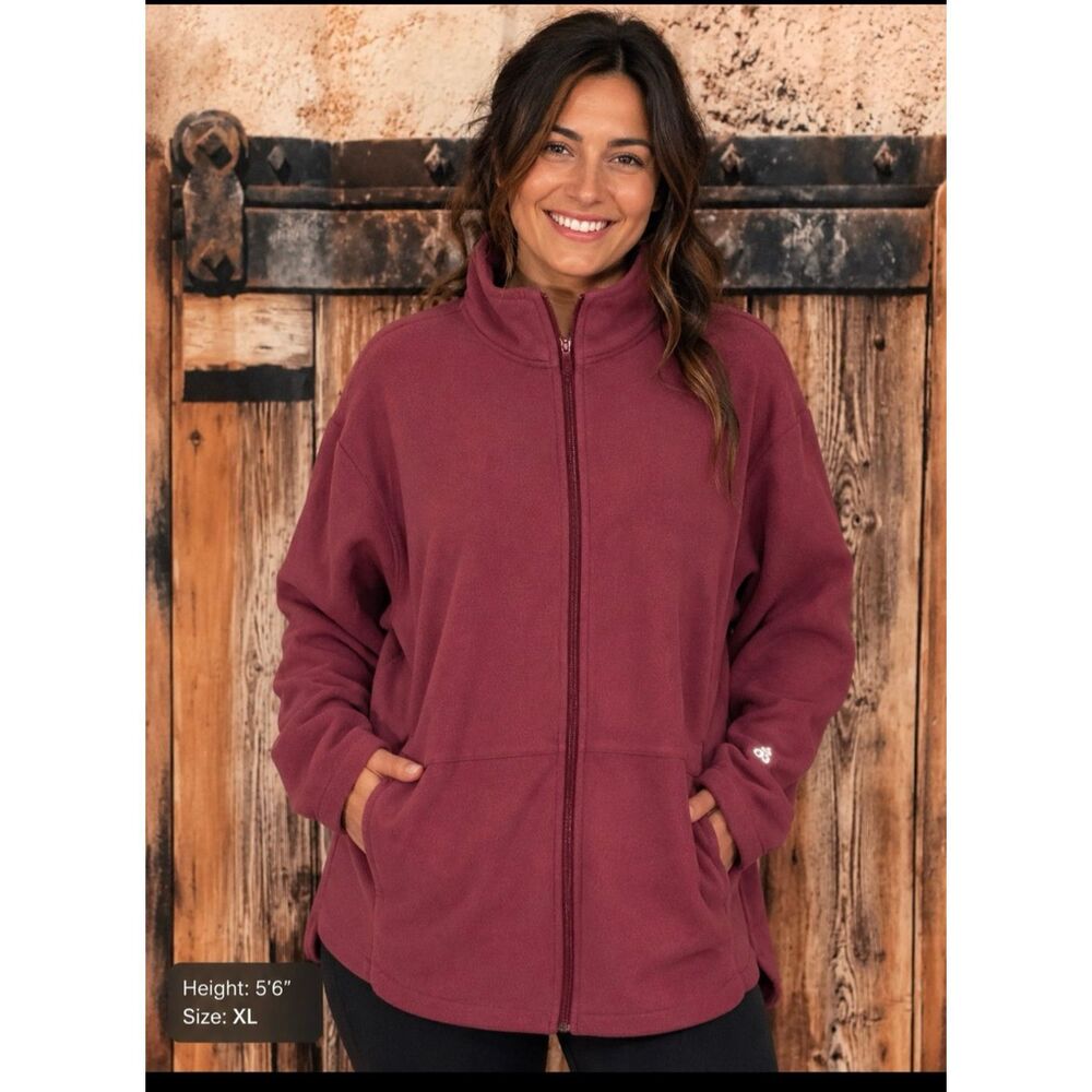 Adidas "Crimson" x Zoe Saldana Primegreen Yoga Track Jacket XL